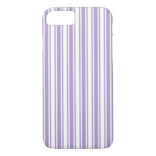 Lavender purple and white candy stripes Case-Mate iPhone case