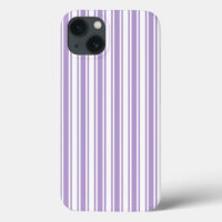 Lavender purple and white candy stripes Case-Mate