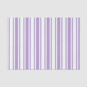 Lavender purple and white candy stripes tissue paper
