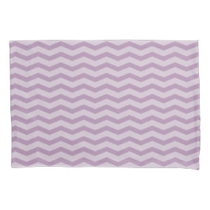 Lavender purple chevron zig zag pattern pillowcase