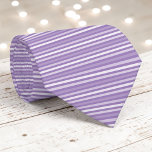 Lavender Purple Color Stripes Necktie<br><div class="desc">This eye-catching necktie features a vibrant color with bold stripes,  perfect for adding a pop of energy to any outfit. Whether it's for a special occasion or everyday wear,  this stylish accessory is sure to make a statement.</div>