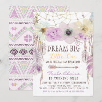Lavender & Purple Dream Catcher Boho Birthday