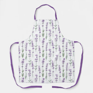 Lavender Purple Flower Apron