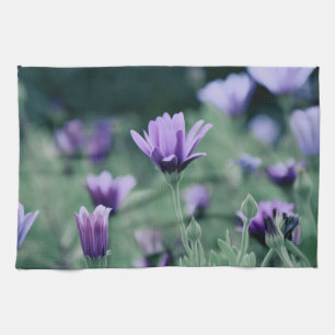 Lavender Purple Flower Kitchen Towel