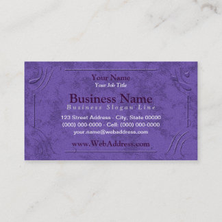 Lavender / Purple Framed Business Cards