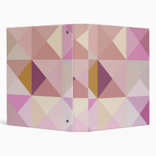 Lavender Purple Geo Binder Notebook