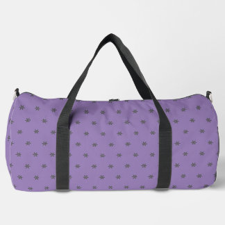 lavender purple girly pattern duffle bag