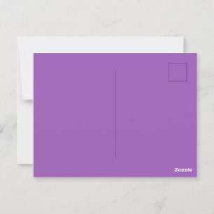 Lavender Purple Glossy Postcard for Special Messag