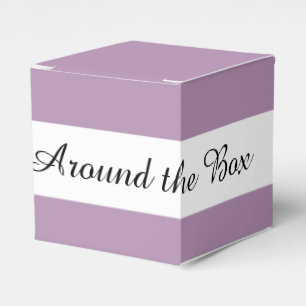 Lavender Purple High End Solid Colour Favor Box