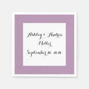 Lavender Purple High End Solid Colour Napkin