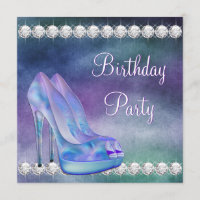 Lavender Purple High Heel Shoe Birthday Party