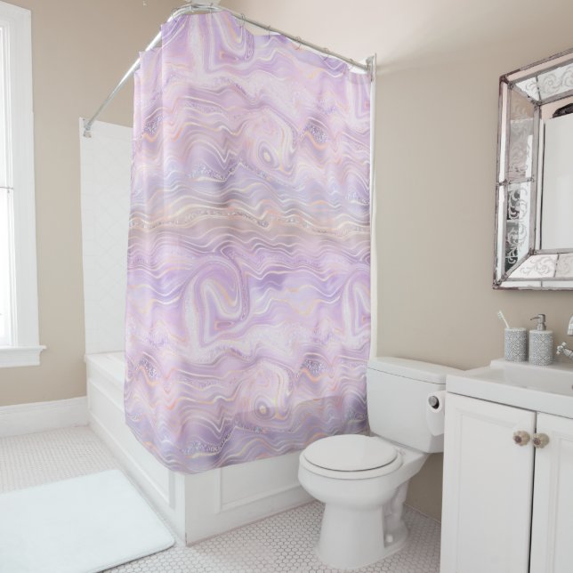 Lavender Purple Marble Strata (In Situ)