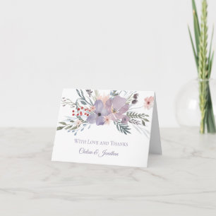 Lavender Purple Meadow Thank You Cards