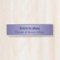 Lavender Purple Metallic Personalized Name Plate