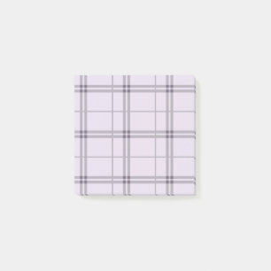 Lavender Purple Plaid Pattern Check Print Tartan Post-it Notes