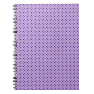 Lavender Purple Polka Dot Classic Minimal Notebook