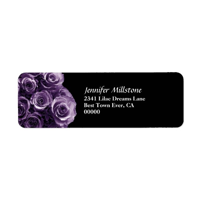 Lavender Purple Rose Bouquet Wedding (Front)