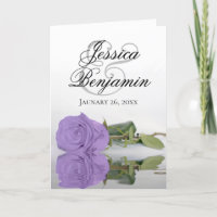 Lavender Purple Rose Classy Romantic Photo Wedding