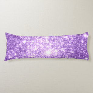 Lavender Purple Stars Body Pillow