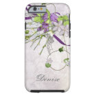 Lavender Purple Sweet Peas Greenery Swirls