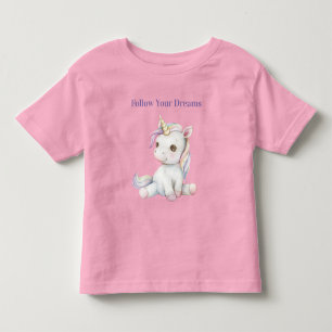 Lavender Purple Unicorn Personalized Toddler T-shirt