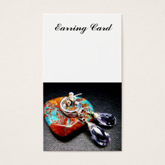 Lavender Quartz Stone Earring Card