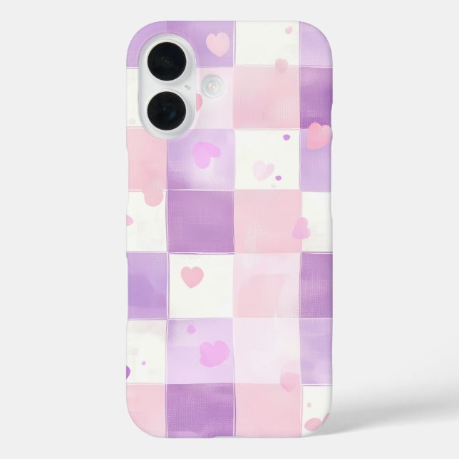 Lavender Quilt Case-Mate iPhone Case (Back)