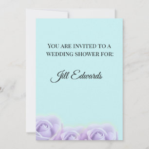 Lavender Rose Bridal Shower Invitation