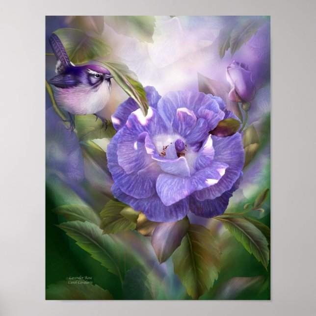 Lavender Rose Fine Art Poster/Print Poster (Front)
