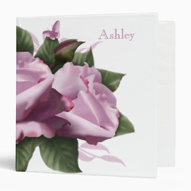 Lavender Rose Flower Binder (Front/Inside)