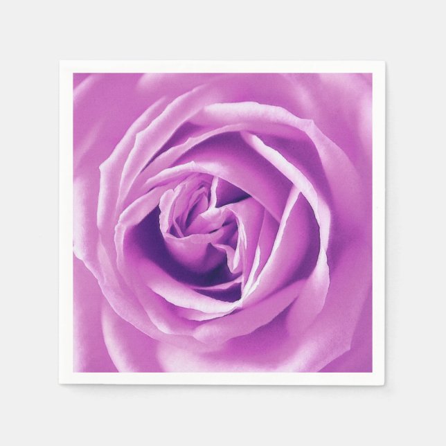 Lavender rose print napkin (Front)