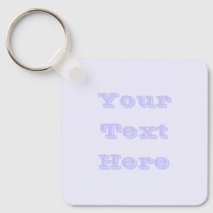 Lavender Rose Soft Pale White Pastel Solid Color Keychain