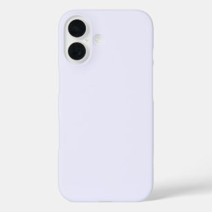 Lavender Rose Soft Pale White Pastel Solid Colour iPhone 16 Case