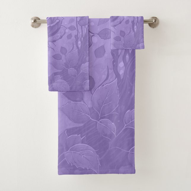 Lavender Roses 2 Bath Towel Set (Insitu)