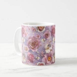 Lavender Roses on Dreamy Background Coffee Mug