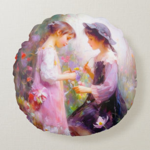 Lavender  round pillow