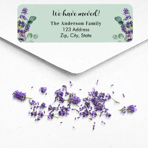 Lavender sage green moved new return address