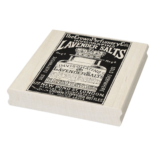 Lavender Salts Vintage Ad Rubber Art Stamp (Stamp)