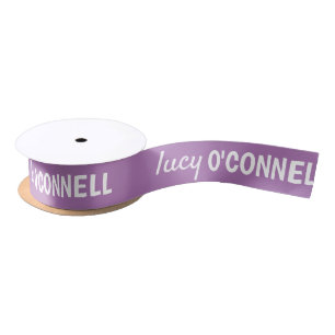 Lavender Satin Ribbon - Personalised Ribbon