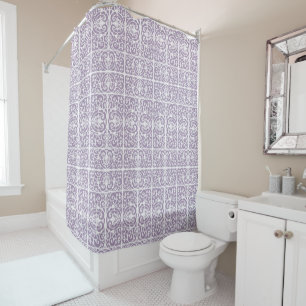 Lavender scrollwork pattern