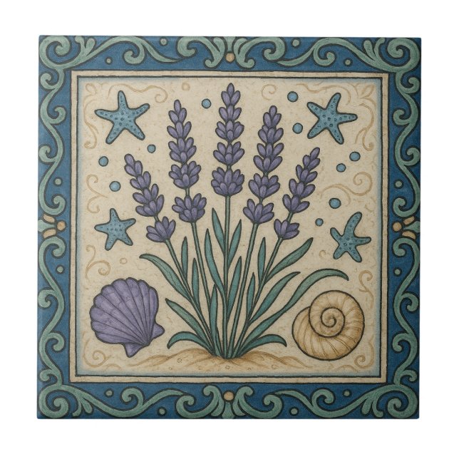 Lavender Sea Tile (Front)
