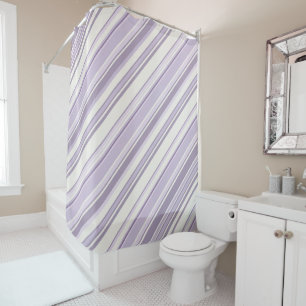 Lavender Shades Soft Ivory Stripes