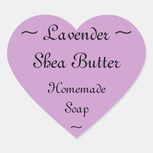 Lavender Shea Butter Soap Label (Front)