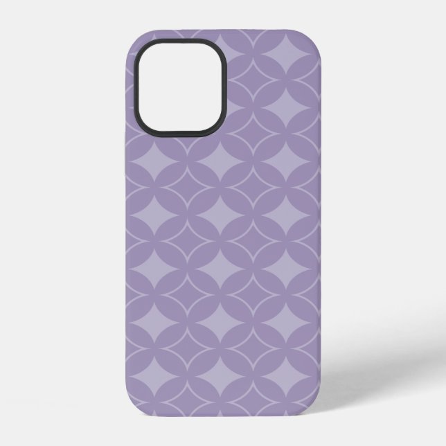 Lavender shippo pattern iPhone case (Back)