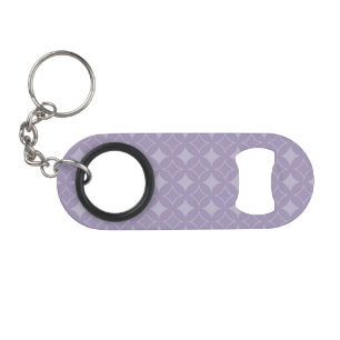 Lavender shippo pattern keychain bottle opener