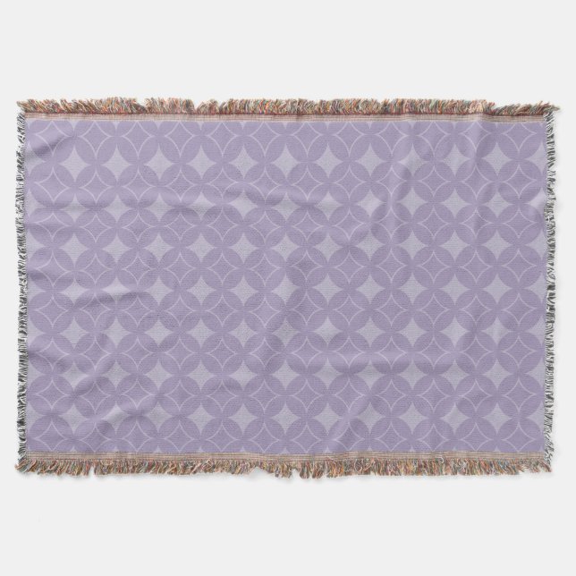 Lavender shippo pattern throw blanket (Front)