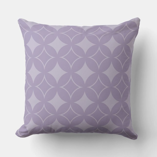 Lavender shippo pattern throw pillow (Front)