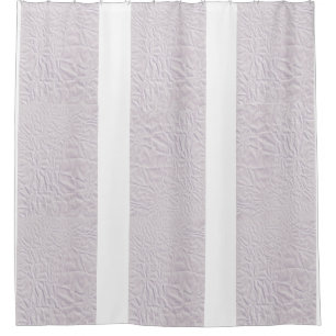 Lavender Shower Curtain with a Crinkled Design
