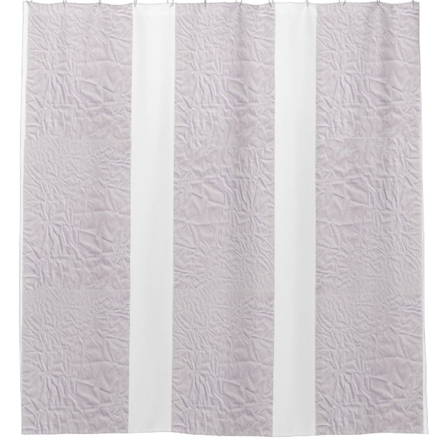Lavender Shower Curtain with a Crinkled Design (Front)