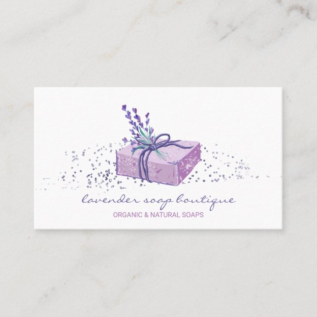 Lavender Soap Business Card (Front)